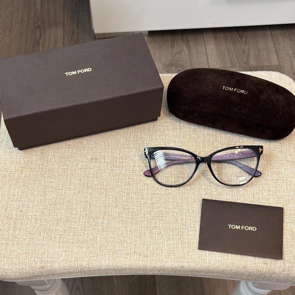 Tom Ford TF 5291 Black, Purple and Blue Eyeglasses